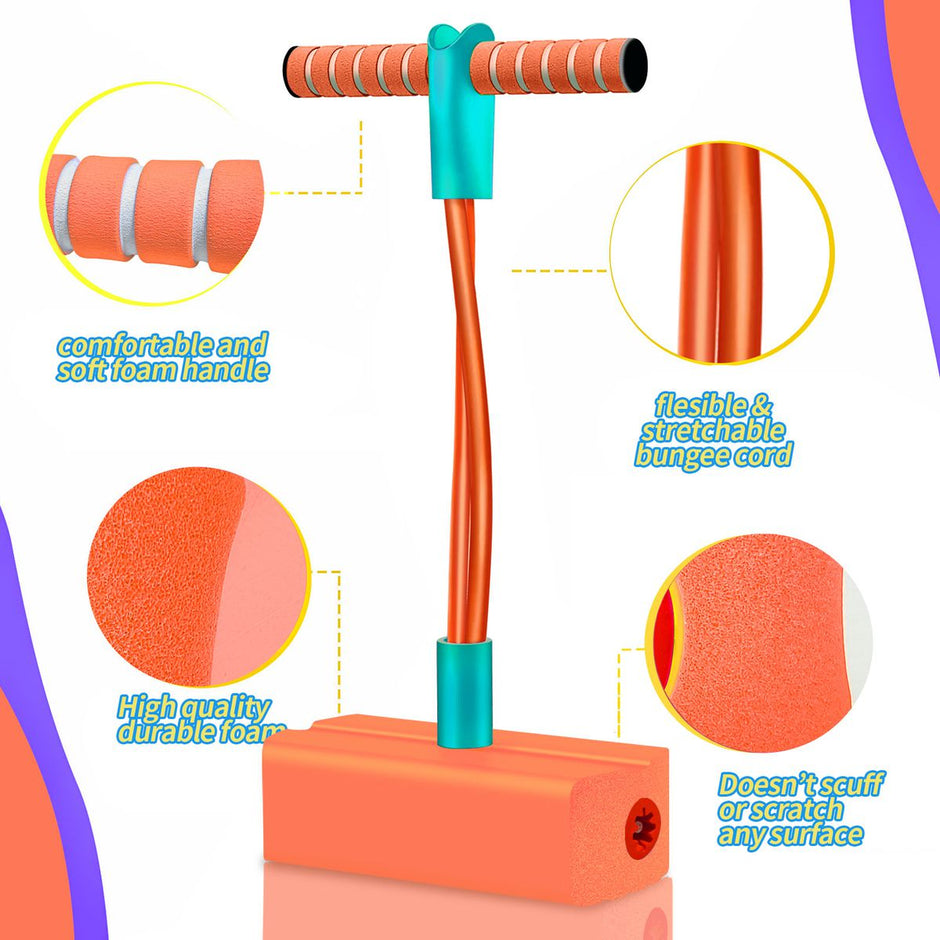 i-emporium Kids Toy Foam Pogo Jumper with DIY Exciting Stickers