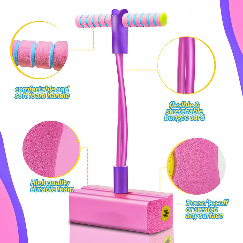 i-emporium Kids Toy Foam Pogo Jumper with DIY Exciting Stickers
