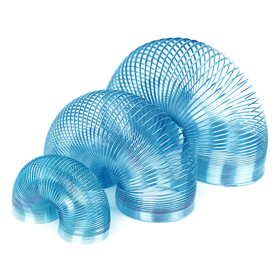 i-emporium The Original Slinky Walking Metal Spring - Pack of 3 - Blue