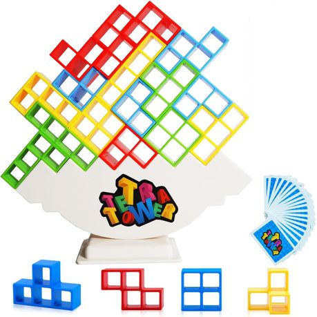 Tetra Tower Stacking Game – 48-Piece Family Fun Set