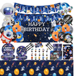 i-emporium Space Theme Birthday Party Decoration Pack 208-Pieces