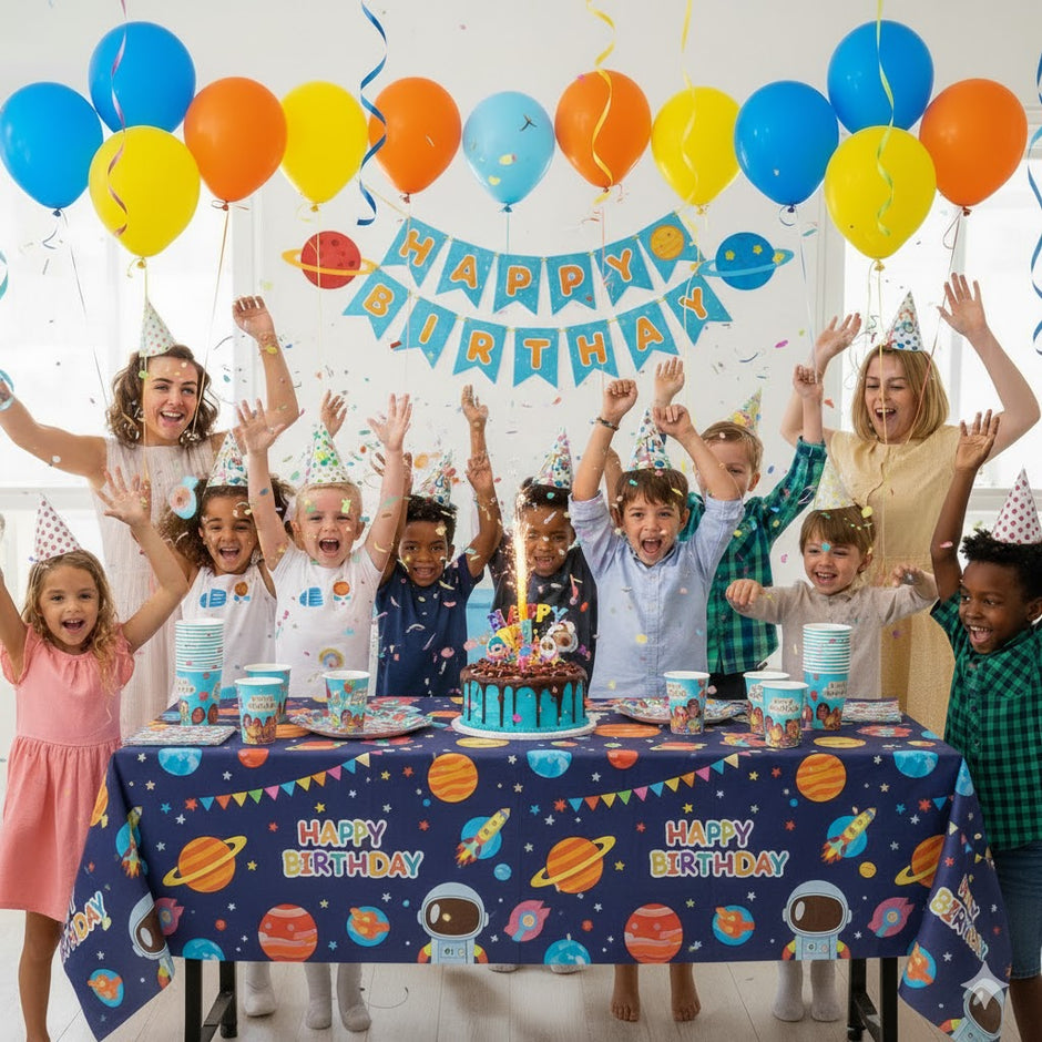 i-emporium Space Theme Birthday Party Decoration Pack 208-Pieces