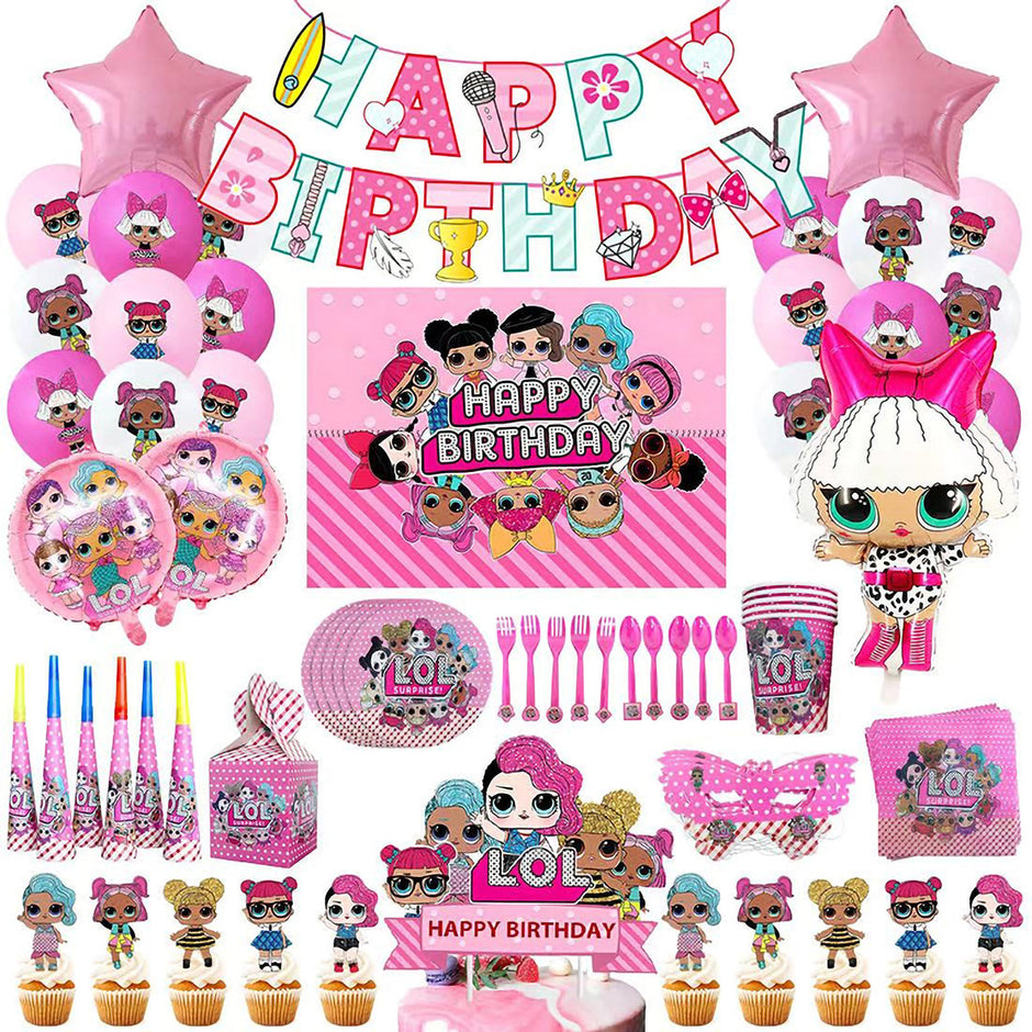 LOL Surprise Birthday Party Supplies – 160-Piece Set