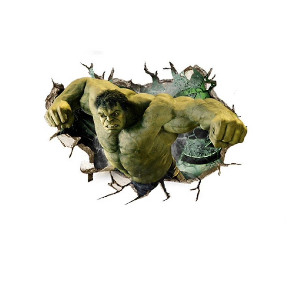 Hulk 3D Wall Sticker – 70x50cm Superhero Wall Decal