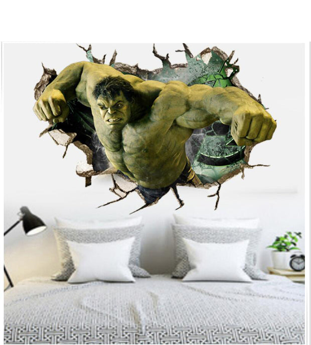 i-emporium Hulk 3D Wall Sticker – 70x50cm Landscape Superhero Wall Decal