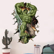 i-emporium Hulk 3D Wall Sticker – 60x90cm Portrait Superhero Wall Decal