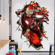 i-emporium Iron Man 3D Wall Sticker – 60x90cm Portrait Superhero Wall Decal