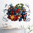 i-emporium 90x60cm - Superhero Wall Stickers 3D - Avengers Wall Decal