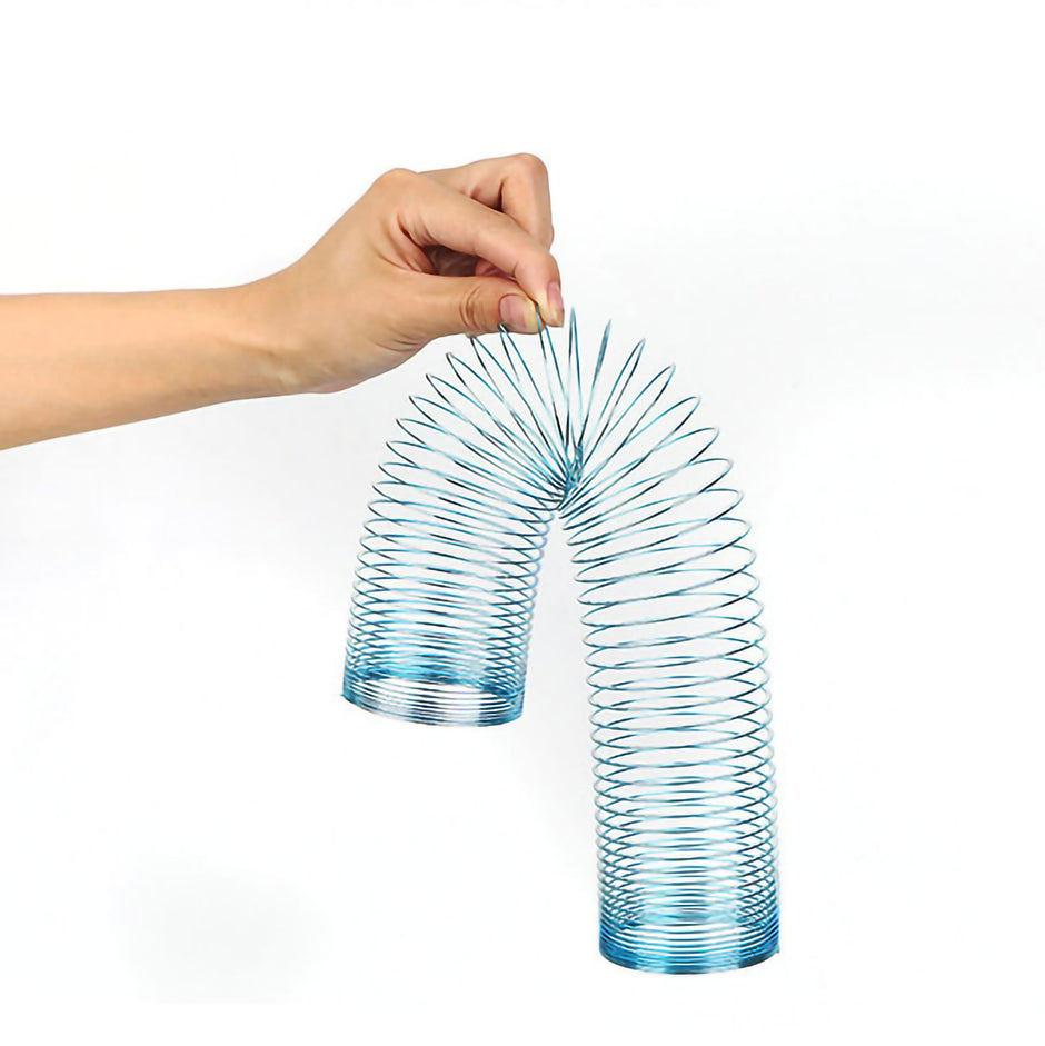 i-emporium Original Slinky 3-Pack – Medium Blue, Silver & Junior Silver Walking Spring