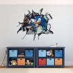 i-emporium 90x90cm - Sonic The Hedgehog Cartoon 3D Broken Wall Sticker