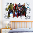 i-emporium 90x60cm - Superhero Wall Stickers 3D - 4H-Avengers - | Wall Decal