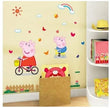 i-emporium 70x50cm - Peppa Pig Wall Stickers - Peppa and George Playtime Giant stickers