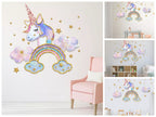 i-emporium Unicorn Rainbow Stars Wall Stickers | Wall Art | Wall Decal