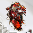 i-emporium Iron Man 3D Wall Sticker – 60x90cm Portrait Superhero Wall Decal