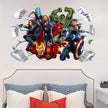 i-emporium 90x60cm - Superhero Wall Stickers 3D - Avengers Wall Decal