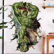 i-emporium Hulk 3D Wall Sticker – 60x90cm Portrait Superhero Wall Decal