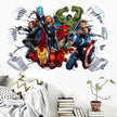 i-emporium 90x60cm - Superhero Wall Stickers 3D - Avengers Wall Decal