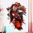 i-emporium Iron Man 3D Wall Sticker – 60x90cm Portrait Superhero Wall Decal