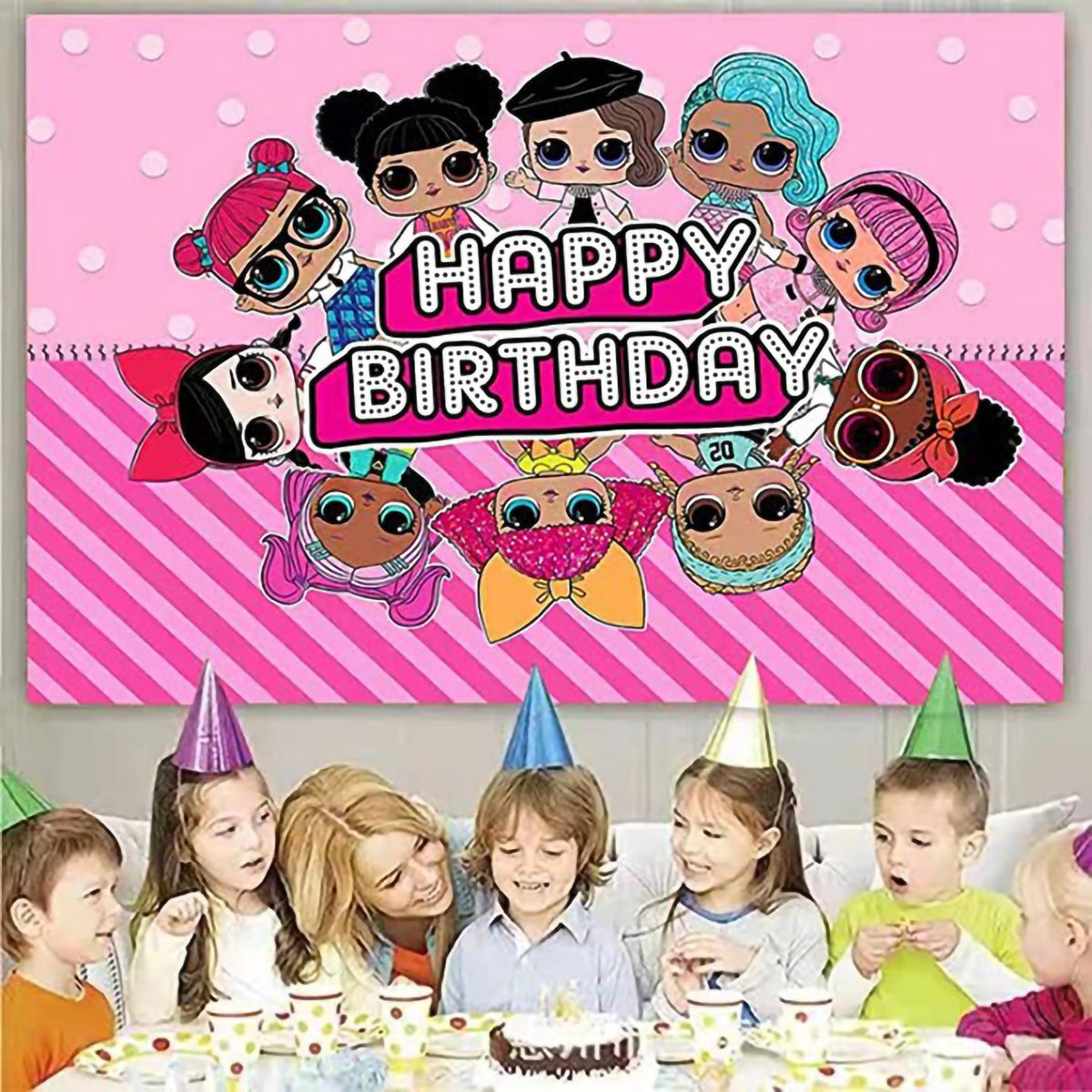 i-emporium 160 Pieces LOL Surprise Doll Birthday Party Supplies Decorations