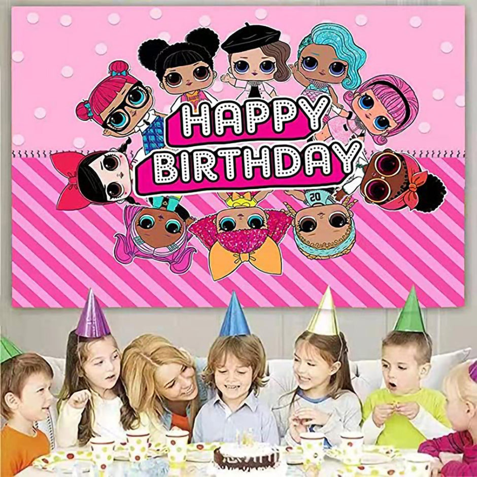 i-emporium 160 Pieces LOL Surprise Doll Birthday Party Supplies Decorations