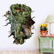 i-emporium Hulk 3D Wall Sticker – 60x90cm Portrait Superhero Wall Decal