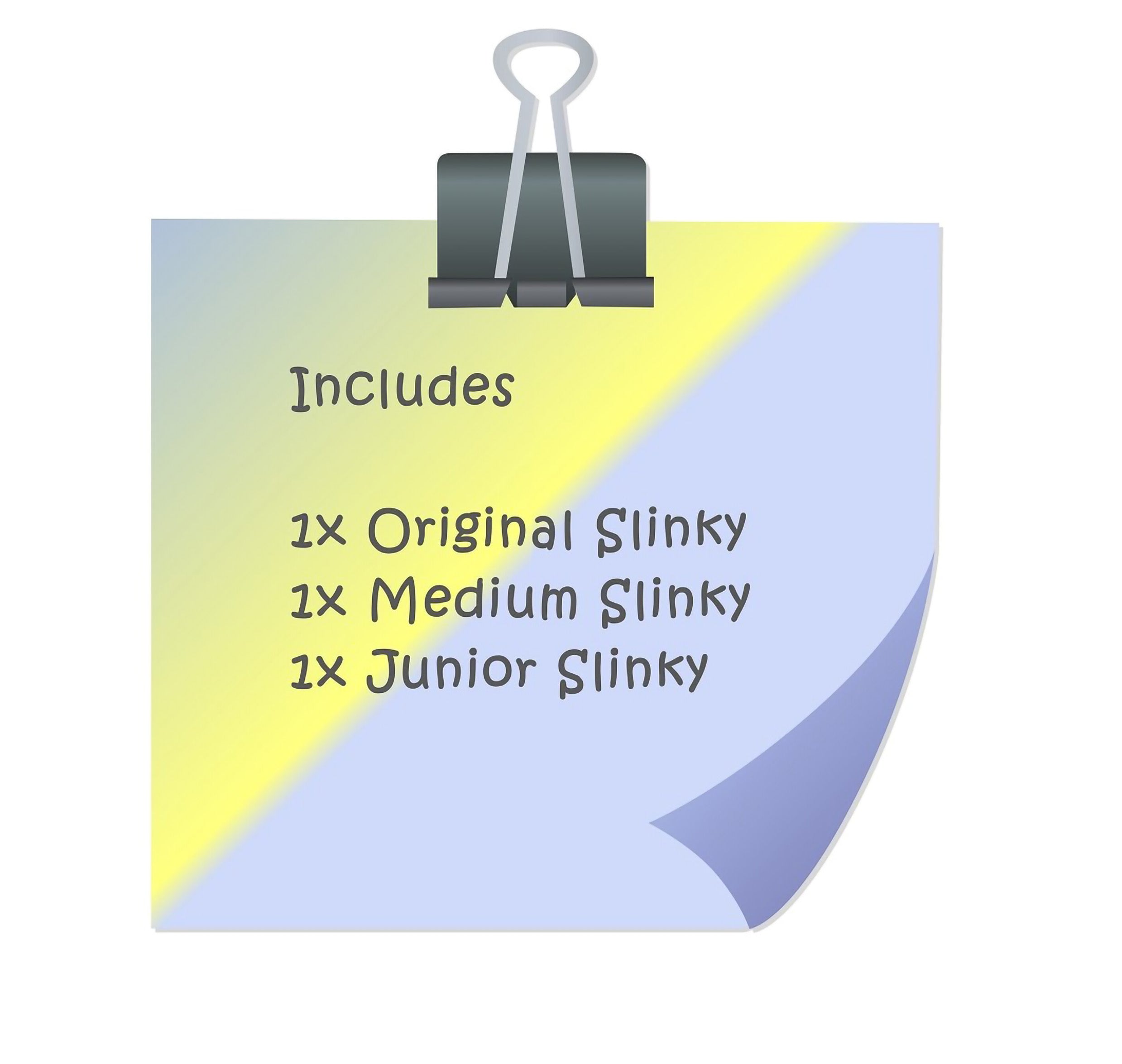 i-emporium Original Slinky 3-Pack – Medium Blue, Silver & Junior Silver Walking Spring