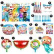 i-emporium Cocomelon Birthday Party Kit – Complete 167-Piece Set for 12 Guests